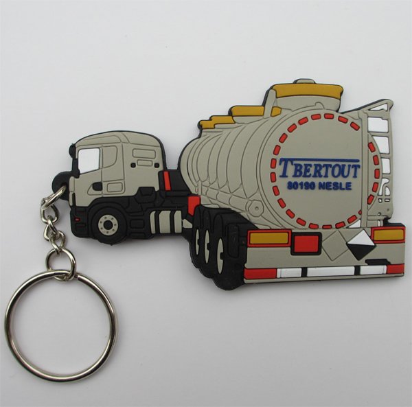 3D Soft PVC Keyring 1 Side
