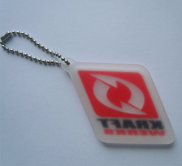 PVC Keychain in Transparent Base