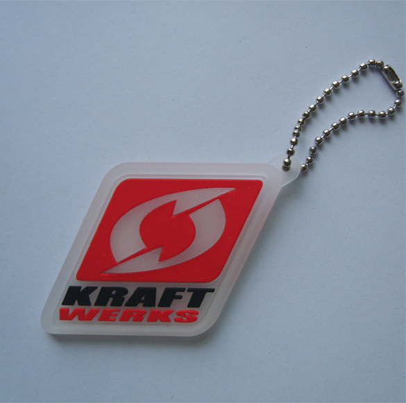 PVC Keychain in Transparent Base